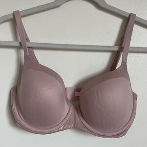Victoria's Secret Body By Victoria Blush Sparkle Lined Demi Bra 32DDD